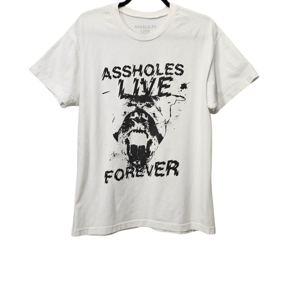 ALF Dog New Short Sleeve Crewneck White Black Cotton Graphic T-Shirt